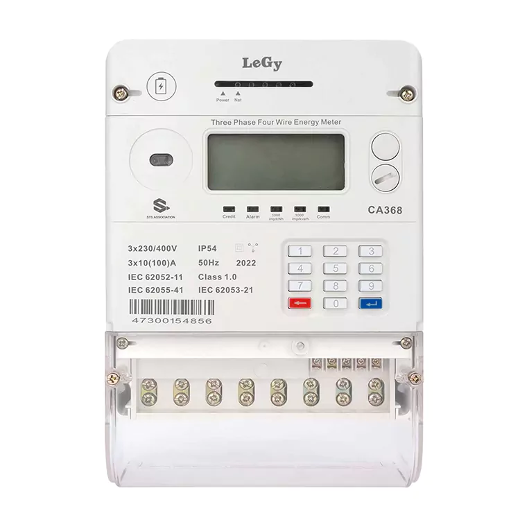 Pengukur Energi Prabayar Keypad Tiga Fase